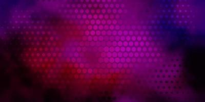 Dark Pink, Blue vector background with circles.