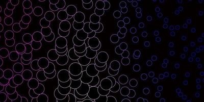 Dark Pink, Blue vector template with circles.