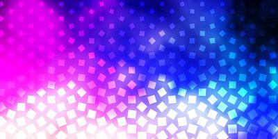 Light Pink, Blue vector background with rectangles.