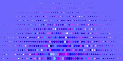 Dark Pink, Blue vector background with bubbles.