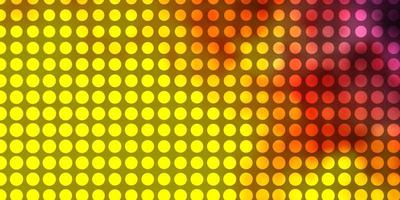 Light Pink, Yellow vector template with circles.