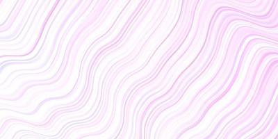 Light Purple, Pink vector background with bent lines.