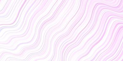 Light Purple, Pink vector background with bent lines.