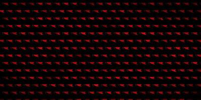 Dark Red vector background with triangles.