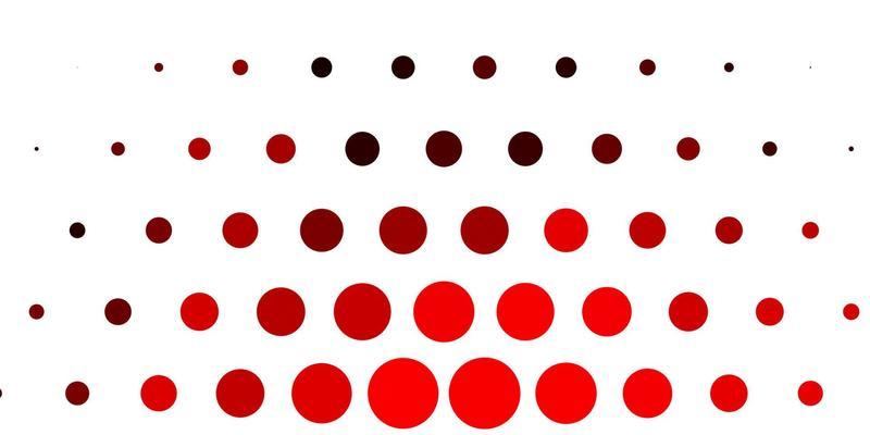 Light Red vector backdrop with dots.