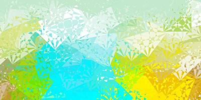 Light Blue, Yellow vector background with polygonal forms.