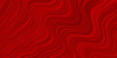 Light Red vector template with curved lines.