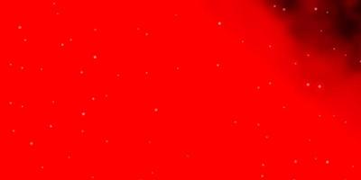 Light Red vector template with neon stars.