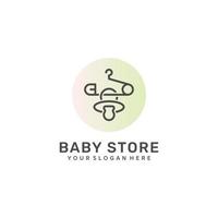 logotipo de la tienda de bebés. diseño vectorial vector