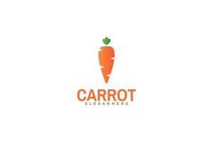 Simple Carrot Logo. Vector Design.