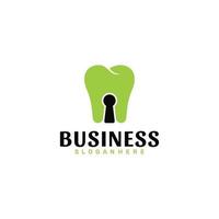 Dental Keyhole Logo. Vector Design.