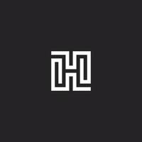 Letter H Line Logo. Vector Design.