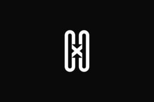 letra h o hx o logotipo de flecha cxc. diseño vectorial vector