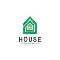 Minimalist Home, Real Estate Logo. Vector Design