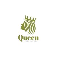 Queen Logo, Beauty Logo. Vector Design.