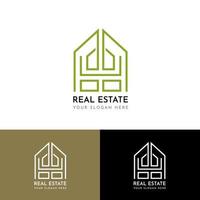 logotipo inmobiliario moderno