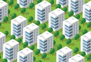 Urban isometric area vector