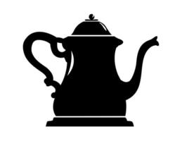 Single coffee pot isolated elements belonging to the restaurant vector