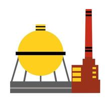 Industry Factory multicolor Vector City silhouette object element retro