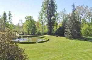 Park of the Aglie castle of Elisa di Rivombrosa, Piedmont, Italy photo