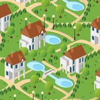 Isometric 3D icon house home. Residence building vector