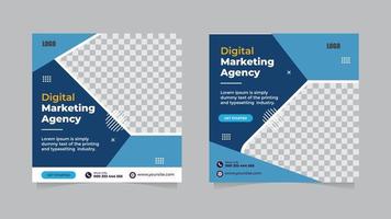 Digital marketing social media promotion web template. Digital marketing agency web template for business promotion.