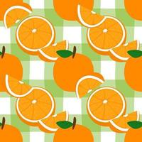 Orange with seamless background. Seamless orange pattern. Fruit vector. Wrapping paper pattern. Patterns for decoration. vector