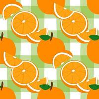 Orange with seamless background. Seamless orange pattern. Fruit vector. Wrapping paper pattern. Patterns for decoration. vector