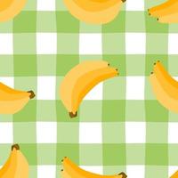Seamless pattern with bananas. Seamless background. Wrapping paper pattern. Patterns for decoration. Fruit vector. illustration. vector