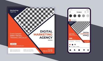 Social Media Post Banner Design. Digital Marketing Agency Banner Design. Vector Design. Modern Layout Template. Post Banner Template. Business Banner Design