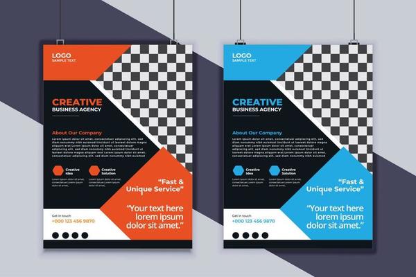 Business Flyer Design Vector Template. Creative Business Flyer Design. Modern Layout Design. Corporate Business Cover Design