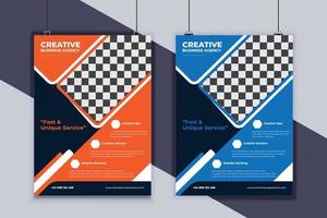 plantilla de vector de diseño de volante de negocios. diseño de volante de negocios creativos. diseño de diseño moderno. diseño de portada de negocios corporativos