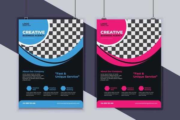 Business Flyer Design Vector Template. Creative Business Flyer Design. Modern Layout Design. Corporate Business Cover Design