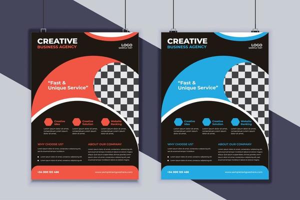 Business Flyer Design Vector Template. Creative Business Flyer Design. Modern Layout Design. Corporate Business Cover Design