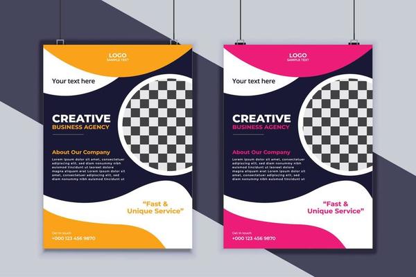 Business Flyer Design Vector Template. Creative Business Flyer Design. Modern Layout Design. Corporate Business Cover Design