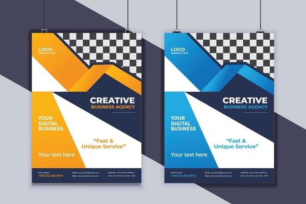 Business Flyer Design Vector Template. Creative Business Flyer Design. Modern Layout Design. Corporate Business Cover Design