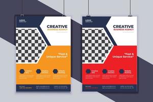 Business Flyer Design Vector Template. Creative Business Flyer Design. Modern Layout Design. Corporate Business Cover Design