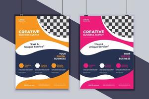 Business Flyer Design Vector Template. Creative Business Flyer Design. Modern Layout Design. Corporate Business Cover Design