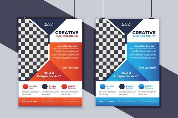 Business Flyer Design Vector Template. Creative Business Flyer Design. Modern Layout Design. Corporate Business Cover Design