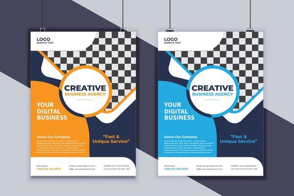 Business Flyer Design Vector Template. Creative Business Flyer Design. Modern Layout Design. Corporate Business Cover Design