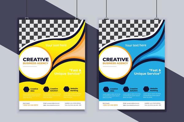 Business Flyer Design Vector Template. Creative Business Flyer Design. Modern Layout Design. Corporate Business Cover Design