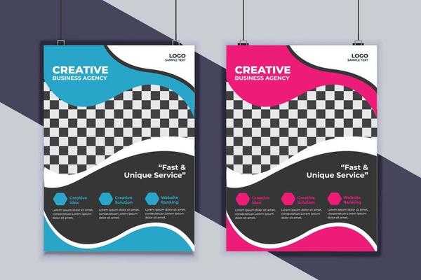 Business Flyer Design Vector Template. Creative Business Flyer Design. Modern Layout Design. Corporate Business Cover Design