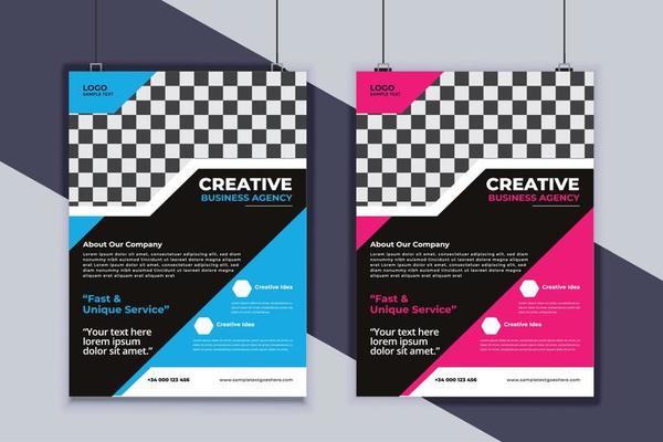 Business Flyer Design Vector Template. Creative Business Flyer Design. Modern Layout Design. Corporate Business Cover Design