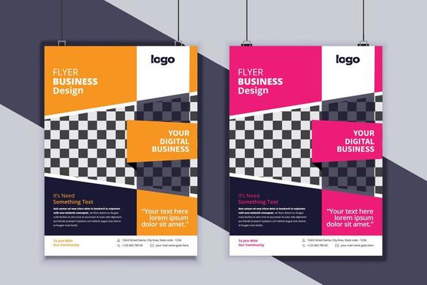 Business Flyer Design Vector Template. Creative Business Flyer Design. Modern Layout Design. Corporate Business Cover Design