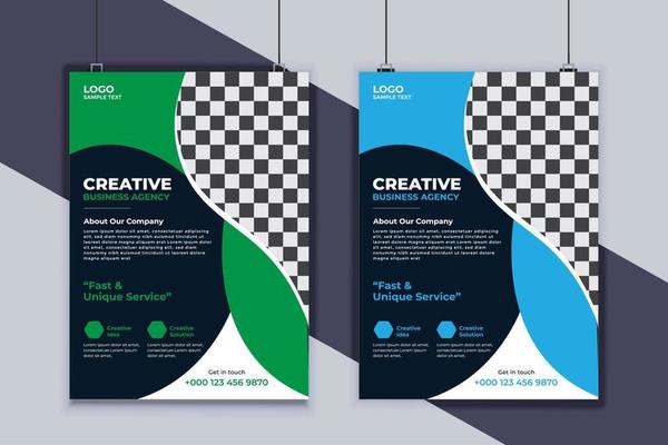 Business Flyer Design Vector Template. Creative Business Flyer Design. Modern Layout Design. Corporate Business Cover Design