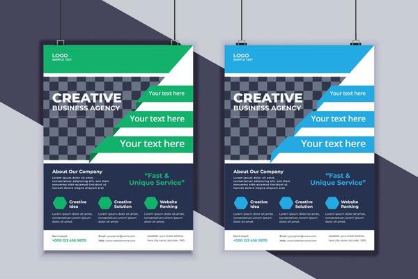 Business Flyer Design Vector Template. Creative Business Flyer Design. Modern Layout Design. Corporate Business Cover Design