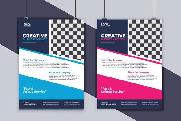 Business Flyer Design Vector Template. Creative Business Flyer Design. Modern Layout Design. Corporate Business Cover Design