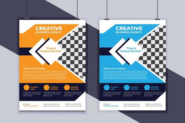 Business Flyer Design Vector Template. Creative Business Flyer Design. Modern Layout Design. Corporate Business Cover Design