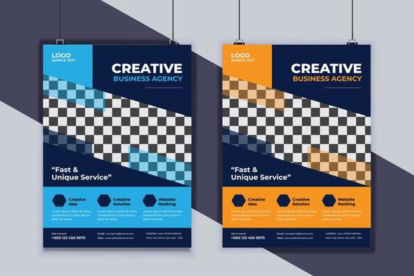 Business Flyer Design Vector Template. Creative Business Flyer Design. Modern Layout Design. Corporate Business Cover Design