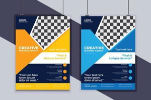Business Flyer Design Vector Template. Creative Business Flyer Design. Modern Layout Design. Corporate Business Cover Design